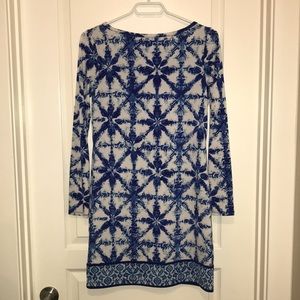 Micheal Kors Printed Long Sleeve Dress